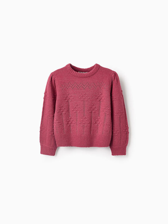 Zippy Kids Sweater Long Sleeve Dark Pink