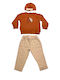 Kids' Set with Pants Winter 2pcs Beige