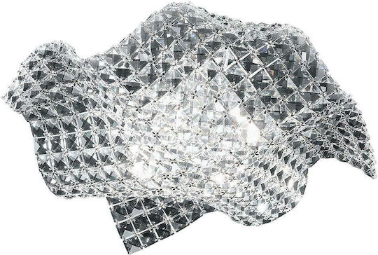 Fan Europe Rumba Luminiță De Tavan Montată 44cm Albă Cu Bază De Bec G9 Cu Cristale
