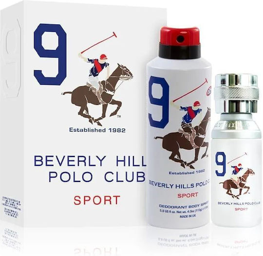 Beverly Hills Polo Club Sport 9 Мъжки Комплект с Лосион за Тяло