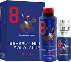 Beverly Hills Polo Club Sport 8 Мъжки Комплект с Лосион за Тяло