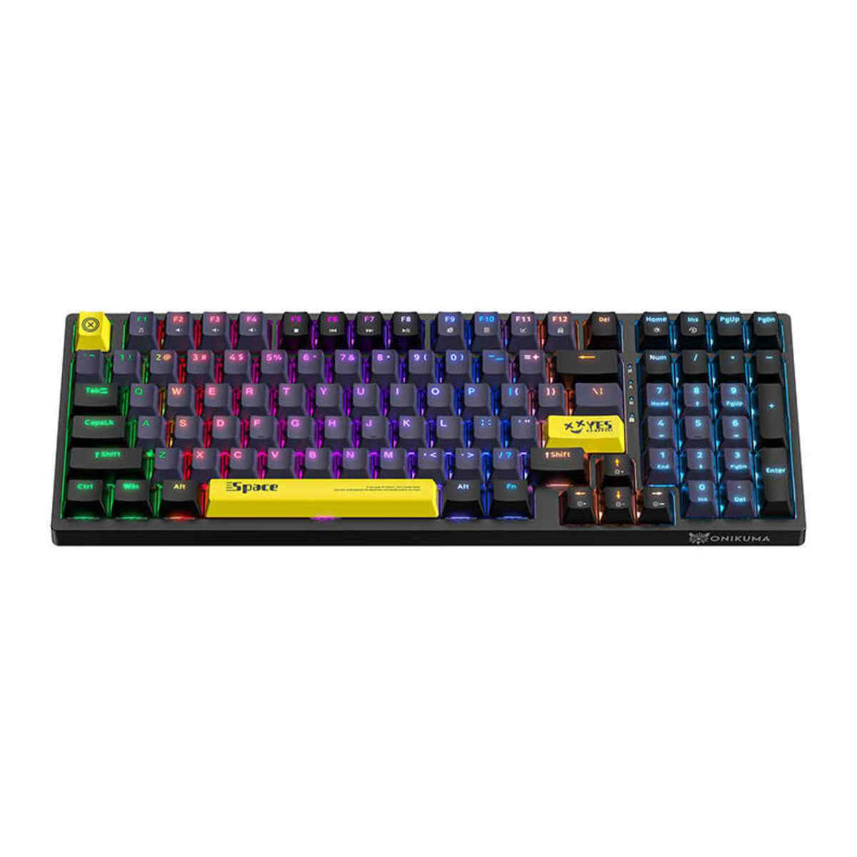 ONIKUMA G38 98 Keys USB Wired Mechanical Keyboard Black