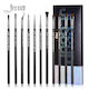 Jessup Beauty Επαγγελματικό Σετ με Πινέλα Μακιγιάζ για Eye Liner από Συνθετική Τρίχα 11τμχ