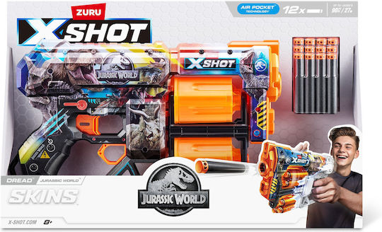 Zuru X-shot Skins Dread Series 1 Toy Guns with Foam Dart Bullets JURASSIC