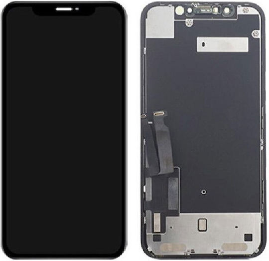 Екран Lcd + със Сензорен Механизъм за iPhone XR (Черен)