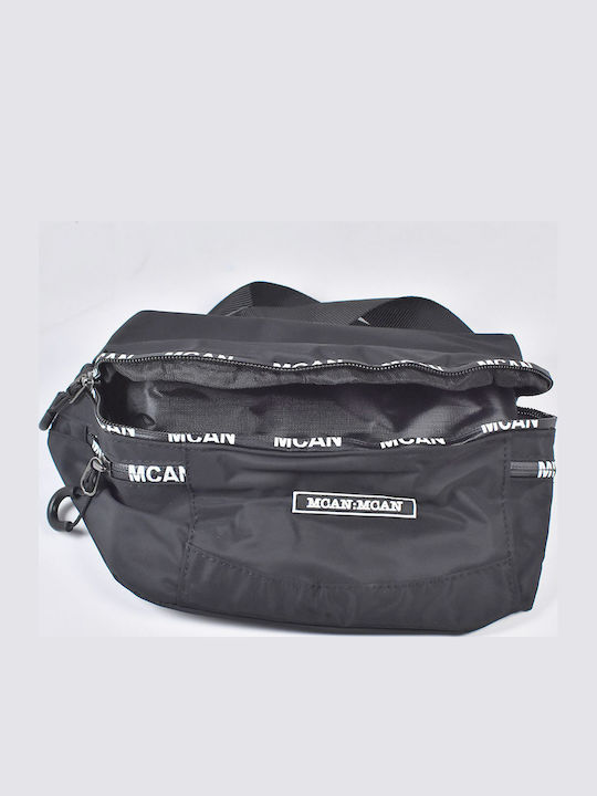 Herren Bum Bag Taille Schwarz