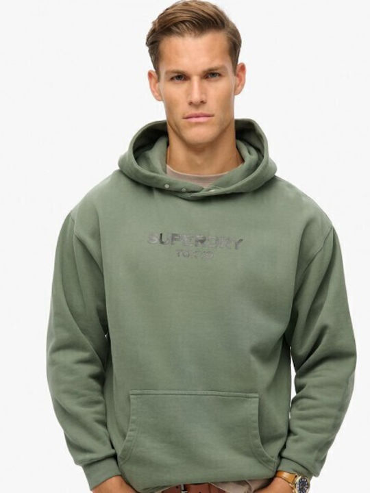 Φούτερ με Κουκούλα Laurel Khaki