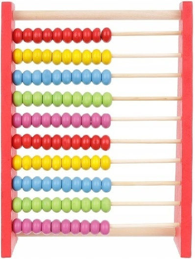 Zola Wooden 10-row Multicoloured Wooden Counting Machine Support Foot