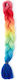 Synthetic Hair Extension Braiding Zola Ombre Red Yellow Blue 60 Cm