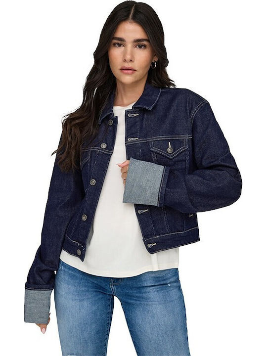 Only Jeansjacke Red, Dark Blue Denim