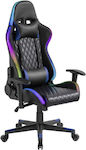 Oxford Home GC-3031B Gaming Chair with Adjustable Armrests and RGB Lighting Black / Blue