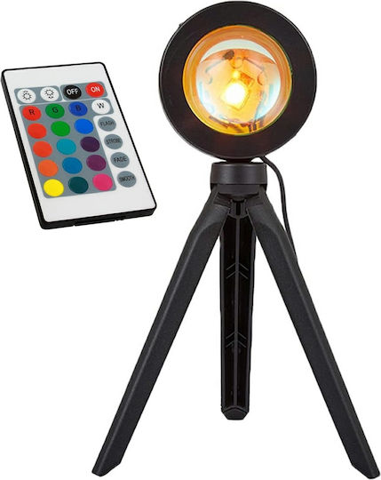 Zola Led Projector Lamp Sunset Ir Remote Control Adjustable Head Tripod Aluminum + Pp Plastic