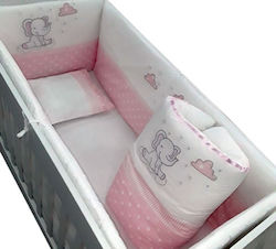 Queen Mother Baby Bedding Set for Crib Pink 6 Pieces