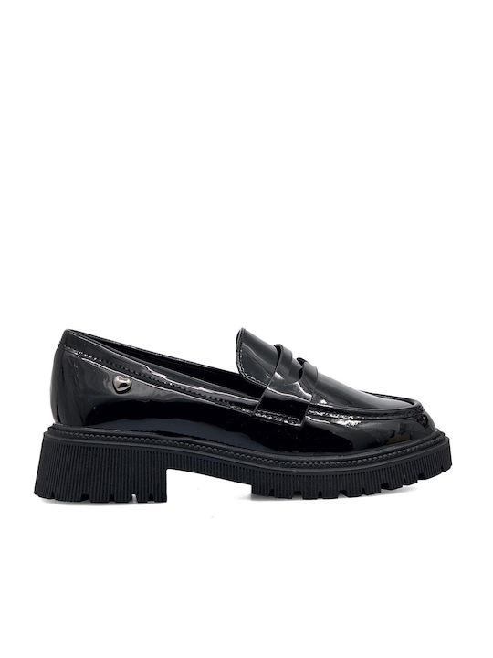 Exe Leather Moccasins Black