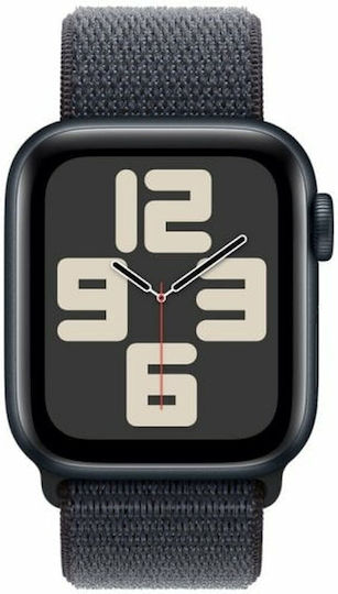 Apple Watch SE 2024 Алуминий 40мм Водоустойчив с Пулсомер (Midnight with Ink Sport Loop)