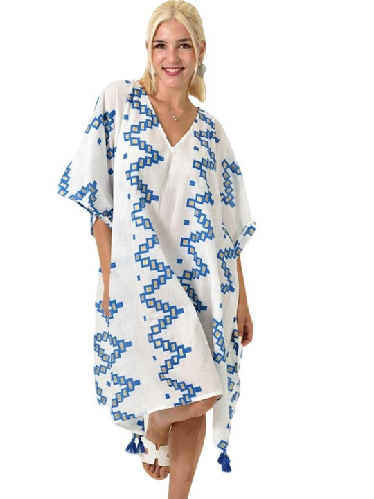 Potre Women's Caftan Beachwear Blue