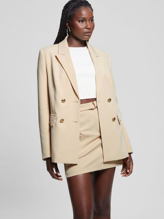 Guess Γυναικείο Σακάκι Beige