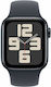 Apple Watch SE 2024 Aluminum 40mm Waterproof with Heart Rate Monitor (Midnight with Midnight Sport Band - M/L)