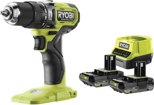 Ryobi RPD18BL-2C20S Percussive Drill Driver Battery Brushless 18V 2x2Ah