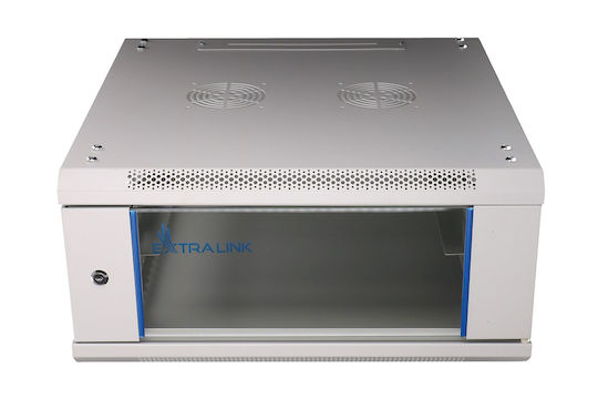 Extralink Wandmontiert Rack-Schrank 4U Gray EX.8543