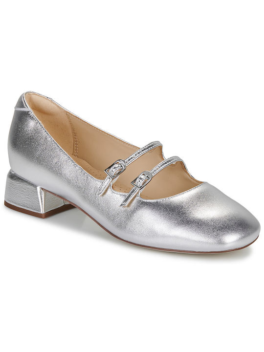 Clarks Silver Heels Shine