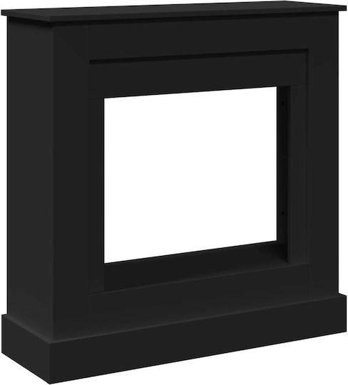 vidaXL Μεταλλικό Προστατευτικό Τζακιού 90x30x90cm Μαύρο