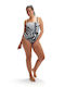 Activewear Swimsuit Amberglow Black White