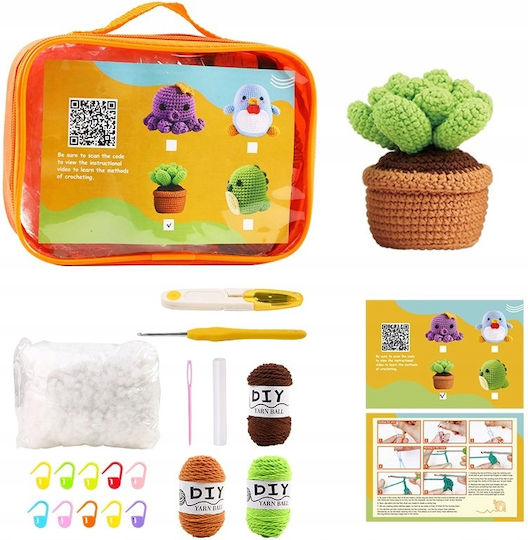 Häkelset Komplett DIY Mach es selbst Kinder Geschenk Roślinka