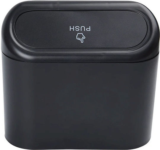 Coș de Gunoi Auto Zola Capac Push-up 13.5 X 15.5 X 8 Cm Plastic Negru