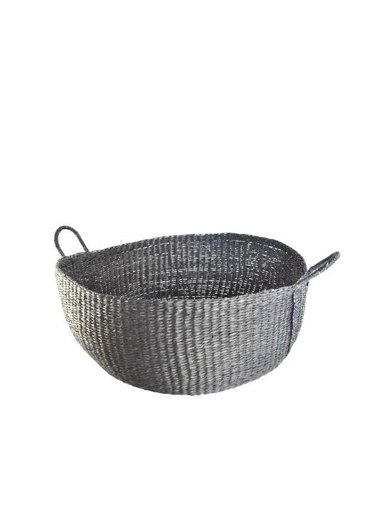 Decorative Basket Wicker Black