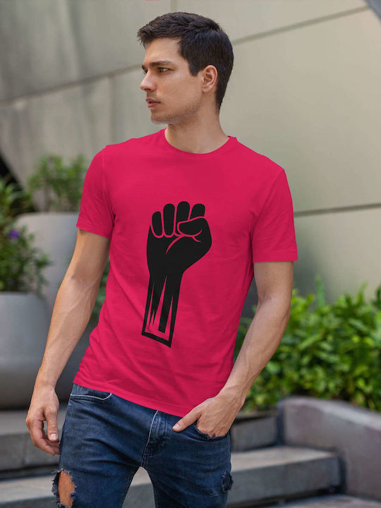 Silhouette Of Superman T-shirt Superman Fuchsie Baumwolle