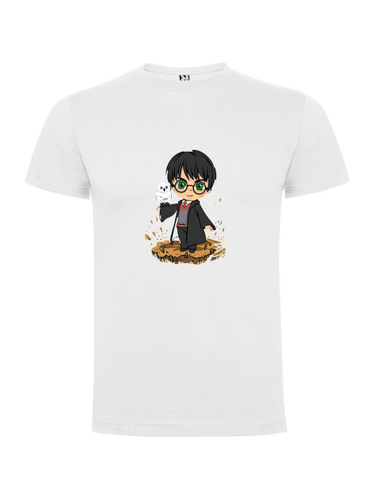 Enchanting Harry Potter Art T-shirt Harry Potter Weiß Baumwolle