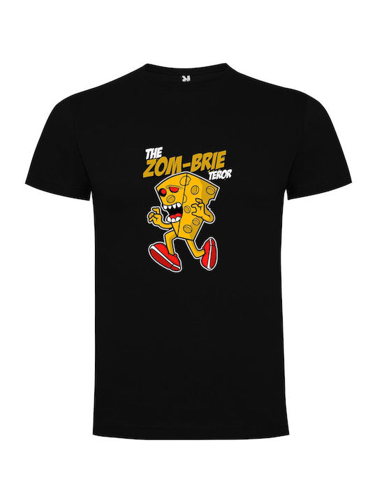 Pizza Rat's Bizarre Run T-shirt Μαύρο Βαμβακερό