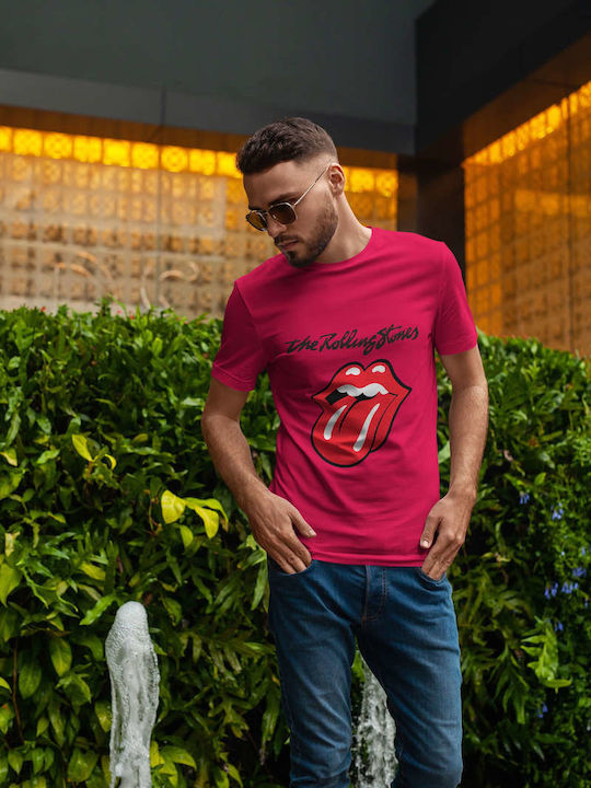 T-shirt Rolling Stones Fuchsia Cotton