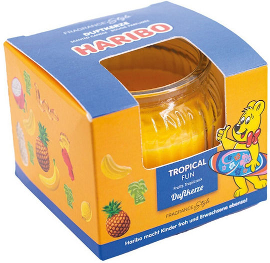 Haribo Ароматична Свещ в Буркан с Аромат Тропическо Удоволствие 89гр