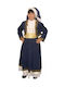 Traditional Kids Costume Aegean Islands with 3 Rows Necklace