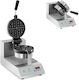 Drehbarer Waffeleisen Runde Waffeln 18cm Durchmesser 1300W RCWM-1300-RE