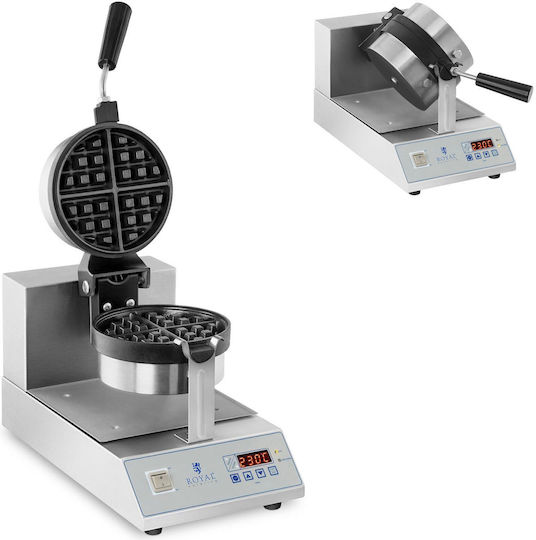 Drehbarer Waffeleisen Runde Waffeln 18cm Durchmesser 1300W RCWM-1300-RE