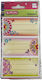 Herlitz Notebook Labels 9pcs with Floral Design