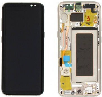 Οθόνη Lcd+touch με Μηχανισμό Αφής για Samsung Galaxy S8 (Χρυσό)
