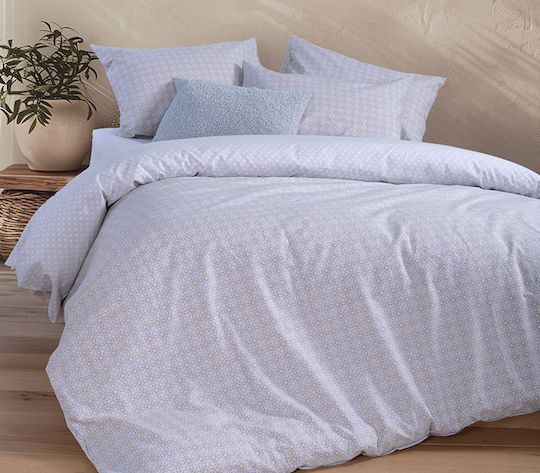 Nef-Nef Homeware Sheet Sets Single with Elastic 100x200+35cm. Module Grey 3pcs