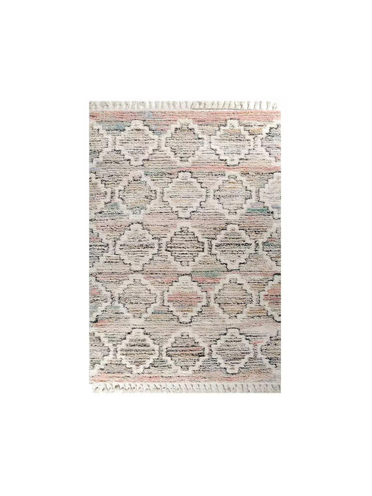 Tzikas Carpets Vita 80311-110 160x230 Χειροποίητο Χαλί Ορθογώνιο με Κρόσια Γκρι