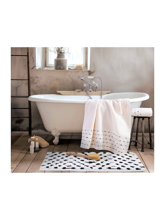 Nef-Nef Homeware Bath Mat Cheville Ecru 50x80cm