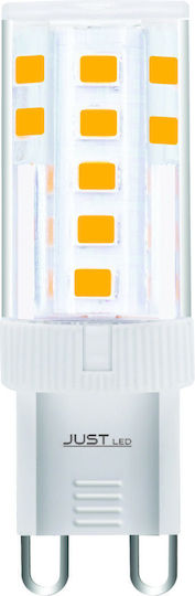 Just LED Λάμπα LED 3W για Ντουί G9 Θερμό Λευκό 460lm