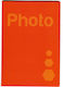 Taschenalbum 40 Fotos 15x21 Foto Orange Umschla...