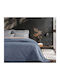 Nef-Nef Homeware Kotler Cuvertură Extra-dublu din Poliester Denim 230x240cm