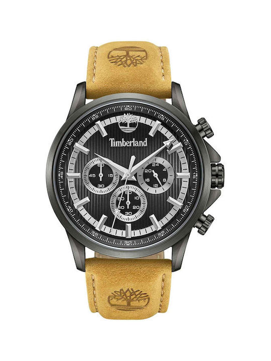 Timberland Bernardston Watch Chronograph Battery with Brown Leather Strap