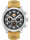 Timberland Henniker Ii Men's Watch 46mm Battery with Brown Leather Strap