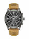 Timberland Northbridge Men's Watch 45mm Chronograph Battery with Brown Leather Strap