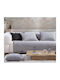 Nef-Nef Homeware Three-Seater Sofa Throw New Tanger 180x300cm L.grey/ecru